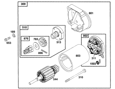 Oil Fill, Controls Diagram and Parts List for 404437-1209-XX  Briggs and Stratton Engine